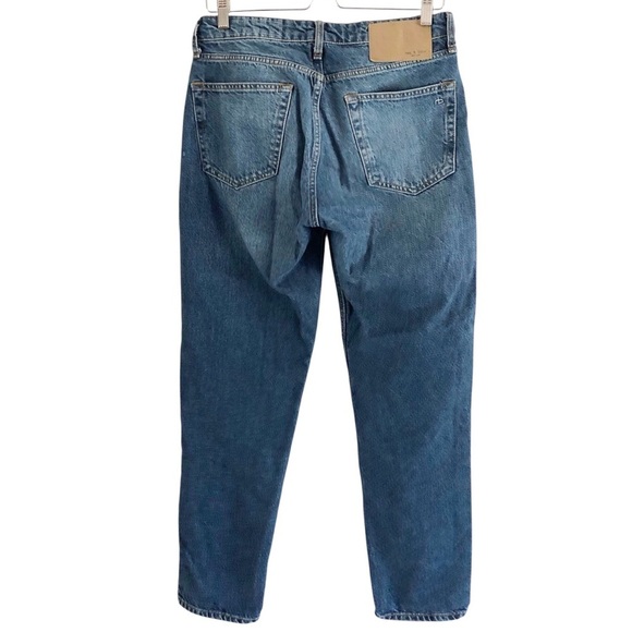 Rag & Bone Rosa Mid -Rise Button Fly Boyfriend Jean Color Jinx Size 27 - Picture 2 of 12